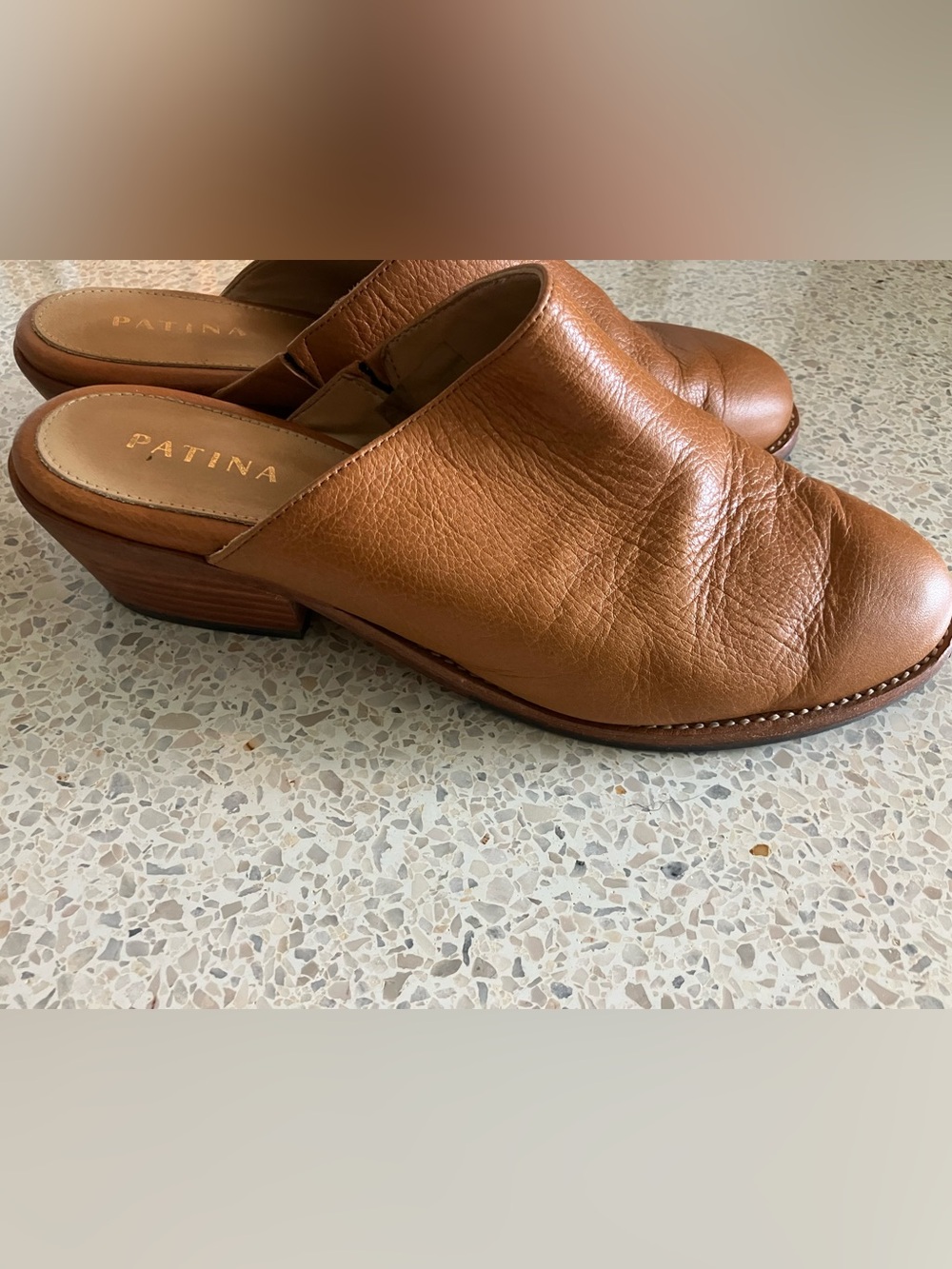 Patina/Portland Leather Tan Mules, Women’s size 9 - Picture 5 of 8
